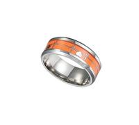 HEALEEP Anillo de Pareja Luminoso Electrocardiografía Unisex Elegante 7 para Hombres y Mujeres Anillo de Dedo Redondo