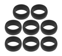 HEALEEP Anillos Deportivos para Hombre de Silicona Negra, 8 Piezas Transpirables y Que Previenen Marcas, Ideales para Actividades y Deportes al Aire Libre Color Aleatorio