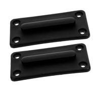 HEALEEP Barrera de Cinturón Retráctil para Montaje en Pared, Accesorios Abs Resistentes, 2 Juegos Cuadrados de 4 Orificios, Cinta de Precaución para Control de Multitudes y Seguridad