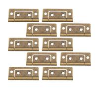 HEALEEP Bisagras Planas para Puertas de Muebles, Bisagras Madre E Hijo de Acero Inoxidable Engrosado, Tamaño 51x25x1.2 Mm, Acabado Antiguo Verde Azulado, Paquete de 10 Piezas para