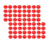 HEALEEP Bolas de Rifa Rojas de 3 Cm, 100 Piezas, Bolas de Lotería Huecas de Pvc Reutilizable sin Costura, Accesorios para Juegos y Fiestas, Ideales para Sorteos y Actividades