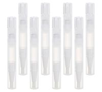 HEALEEP Bolígrafos Vacíos para Aceite Nutritivo de Uñas Transparentes, 8 Piezas de 1.4 Ml, Tubos Recargables para Cutículas y Brillo Labial, Herramienta Práctica para Manicura y Cuidado