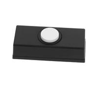 HEALEEP Botón de Timbre de Puerta Vintage para Pared, Interruptor Pulsador Resistente, Compatible Timbres de Casa, Fácil Instalación para Hogar y Negocio, Color Negro, Modelo Xf-1217-b