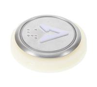 HEALEEP Botón Pulsador para Elevador Eléctrico de 36 Mm, Botón Redondo de Acero Inoxidable Flecha Iluminada, Accesorio Industrial para Control de Pisos, Pulsador Superior E Inferior