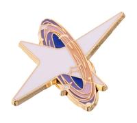 HEALEEP Broche de Estrella Esmaltado Pequeño, Pin para Bufanda y Ropa, Accesorio Ligero y Compacto para Mujer, Diseño Espacial Adecuado para Viajes y Fiestas Temáticas