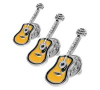 HEALEEP Broche de Guitarra Esmaltado 3 Piezas, Pin de Solapa Punk Retro, Accesorio para Ropa, Bolso y Abrigo, Insignia Creativa para Mujer, Obsequio de Moda y Estilo Vintage