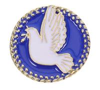 HEALEEP Broche de Paloma Paz de Aleación Azul, Prendedor para Mochila y Solapa, Accesorio Versátil para Ropa y Bufandas en Celebraciones y Fiestas - 1 Pieza