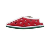 HEALEEP Broche Esmaltado de Sandía Divertido y Ligero, Insignia de Solapa Fruta Tamaño Compacto, Accesorio Metálico para Mochilas, Suéteres y Ropa, Pin de Esmalte Colorido para Uso Diario