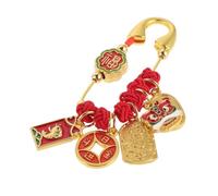HEALEEP Broche Imperdible de Hilo Rojo Hecho a Mano para Embarazo y Ñiño, Pin de Protección Feng Shui Chino, Amuleto Tradicional contra Espíritus Malignos para Mujer, Obsequio Año