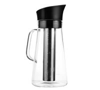 HEALEEP Cafetera de Vidrio Borosilicato Resistente al Calor, Tetera de Cristal de 1,5 Litros con Filtro Incorporado para Café Frío y Té, Jarra Grande para Uso Doméstico Oficina