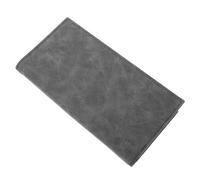 HEALEEP Cartera Delgada Larga para Hombre Negra de Cuero Sintético Múltiples Ranuras para Tarjetas y Organizador Vertical, Billetera Ventana de Identificación para Uso Diario y Formal