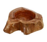 HEALEEP Cenicero de Madera Decorativo Diseño Retro y Forma de Corazón, Fácil de Limpiar y Adecuado para Fumar Hogar u Oficina