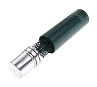 HEALEEP Cepillo Pelo Rodillo Retráctil Verde para Mujer y Hombre, Material Abs, Antienredos y Antiestático, Adecuado para Peinar y Secar el Cabello Secador