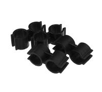 HEALEEP Clip Abrazadera Para Recogedor y Escoba Doble Tubo, Soporte Plástico Para Tubos De 20 Mm, Fácil Instalación Sin Herramientas, Accesorio Para Organización En Áreas De Limpieza