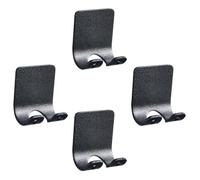 HEALEEP Colgador de Pared de Aluminio Espacial sin Taladro, Gancho Multifuncional para Afeitadora y Portaenchufes, Soporte de Gancho para Baño, Set de 4 Piezas, Adecuado para Organizar