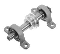 HEALEEP Conjunto de Husillo de Cojinete para Taladro de Banco, Polea para Torno de Carpintería de Bricolaje, Accesorio Rotativo de Acero Compacto para Máquina de Corte y Lijado Madera