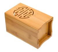 HEALEEP Contenedor de Natural, Porta de Cocina Escurridor Resistente y Saludable, Caja Organizadora para Cubiertos, Almacenamiento Compacto para Encimera