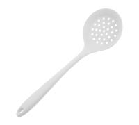 HEALEEP Cuchara Ranurada de Silicona 100% Alimentaria, Resistente al Calor, Pequeña y Ligera, Colador Antiadherente para Cocina y Hornear, Utensilio Multiusos para Ollas Calientes, 1