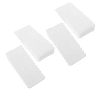 HEALEEP Cuñas Niveladoras de Muebles Antideslizantes de Goma, Paquete 4 Piezas Tamaño Mediano Color Claro, Almohadillas para Nivelar Mesas, Sillas y Puertas en Interiores y Hogar