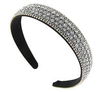 HEALEEP Diadema Antideslizante Brillante De Cristal Diadema Gemas De Imitación Para Mujer Para Fiesta y Uso Diario