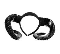 HEALEEP Diadema de Cuerno de Oveja Aros Cabello Banda Cabello Broche para Diadema de Halloween y Disfraces de Oveja