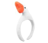HEALEEP Diadema de Pato Color Claro Flexible para Mujer, Accesorio de Disfraz y Fiesta, Diadema de Dibujos Animados para Cumpleaños y Cosplay, Tocado Cómodo y Ajustable para Cabello