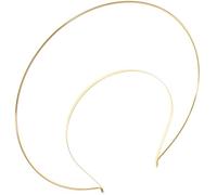 HEALEEP Diadema Dorada para Fiesta Diseño Aro Luminoso de Nuestra Señora Accesorio Metálico para Cabello de Niña Tocado Elegante para Concurso Banquete y Festivales Fácil de Poner y