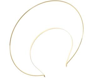 HEALEEP Diadema Dorada para Fiesta Diseño Aro Luminoso de Nuestra Señora Accesorio Metálico para Cabello de Niña Tocado Elegante para Concurso Banquete y Festivales Fácil de Poner y