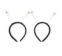HEALEEP Diadema Luminosa de Plástico 2 Piezas Muñeco Alienígena Nocturno, Diadema Temática Divertida para Cosplay y Fiestas de Halloween, Accesorio Ajustable para Adultos
