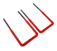 HEALEEP Escalera para Pozo de Agua 2 Piezas, Escalera de Plástico Reforzado Acero al Carbono, Tamaño 12x150x250 Cm, Escalones Resistentes para Pozos, Estructuras de Agua y Piscinas,