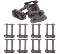 HEALEEP Eslabón de Cadena de Doble Hilera 10 Piezas, Hebilla de Acero Resistente, Conector Rápido para Bicicletas, Enlace Duradero Compatible Cadena de Rodillos Estándar, Uso en Ciclismo