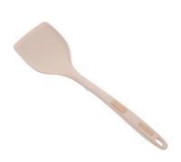 HEALEEP Espátula de Silicona Antiadherente para Cocina, Espátula Multifunción Beige con Puntos, Utensilio Seguro y Reutilizable para Wok y Sartén, Pala de Cocina para Mezclar y Servir