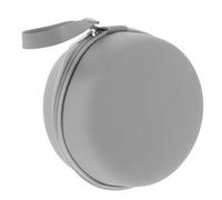 HEALEEP Estuche Portátil de PU para Almohada de Cuello en Forma de U Cremallera, Bolsa Ligera Gris Asa de Botón, Protección Resistente para Viajes, Almacenamiento Compacto Color Aleatorio