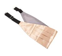 HEALEEP Faja de Esmoquin Ajustable para Hombre, Cintura Media, Color Champán, Tela y Hierro, Adecuado para Trajes Formales, Bodas y Cenas Elegantes, Accesorio de Disfraz y Soporte