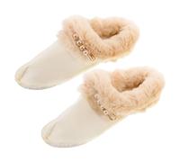 HEALEEP Forro Cálido de Felpa para Zuecos con Agujeros, Extraíble, Talla 38-39, Color, Protector contra Viento para Pantuflas de Invierno y Actividades al Aire Libre