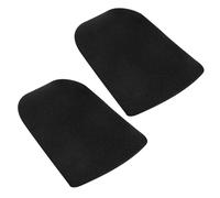 HEALEEP Fundas Antideslizantes para Reposapiés de Silla de Ruedas para Personas Mayores, Almohadillas de Neopreno Suaves y Protección Anticollision, Pack de 2 Piezas Negras