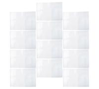 HEALEEP Fundas para Pasaporte de Viaje Transparentes de PVC, Multifuncionales, Impermeables, Tamaño Estándar, 20 Piezas, Ranuras para Tarjetas y Portadocumentos, Ideales para Viajeros