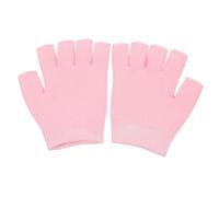HEALEEP Guantes de Gel Hidratante para Manos Secas sin Dedos, 1 Par Rosa, Cuidado de Belleza y Spa para Mujeres, Ideales para Uso Nocturno y Protección Diaria