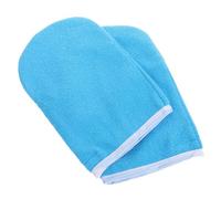 HEALEEP Guantes de Parafina para Spa Talla Gruesa Color Azul Borde Claro, Manoplas Térmicas Hidratantes para Manos, Profesional de Cuidado y Protección en Belleza