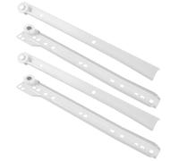 HEALEEP Guías Correderas Metálicas para Cajones 10 Pulgadas, Rieles de Rodillos en Polvo 8 Piezas (2 Pares), Correderas de Armario Silenciosas y Resistentes para Muebles y Tocadores, Uso