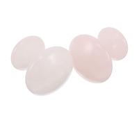HEALEEP Herramientas de Masaje Facial Gua Sha de Cuarzo Rosa y Cristal Claro en Forma de Hongo, 2 Piezas, Masajeadores Ergonómicos para Cuidado Ocular y Corporal, Uso en Bienestar