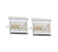 HEALEEP Hisopos de Algodón Multifunción para Maquillaje y Cuidado del Ñiño 400 Unidades Doble Punta Punta Redonda y Puntiaguda Limpieza Facial y Belleza