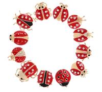 HEALEEP Juego de 12 Broches Creativos de Insectos para Mujer y Niña, Broche de Moda de Mariquita y Escarabajo, Alfileres Pecho Coloridos para Fiesta y Uso Diario, Accesorios de Ropa