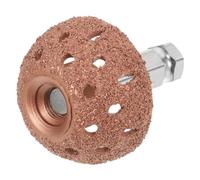 HEALEEP Juego de 2 Piezas Rueda para Pulir Neumáticos de Coche, Cabezal de Pulido Tipo Cuenco de 38 Mm de Aleación de Acero Tungsteno con Varilla de Baja Velocidad, Herramienta