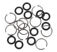 HEALEEP Juegos de Anillos de Retención para Llaves de Impacto Eléctricas, 24 Piezas con Clip y Junta Tórica, Accesorios de Repuesto para Herramientas Neumáticas, Sellado Color Aleatorio