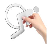 HEALEEP Letrero para Baño Accesible Silla de Ruedas, Señalización de Baño para Discapacitados Abs, Cartel Durable y Ligero para Puertas de Aseos Públicos, Fácil Instalación, Uso Interior