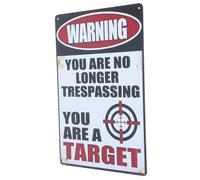 HEALEEP Letrero Vintage de Metal Retro Divertido Prohibido el Paso 20x30 Cm, Cartel Decorativo para Pared Cocina, Garaje, Bar y Cafetería, Decoración de Paredes Vintage