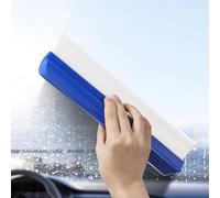 HEALEEP Limpiador de Parabrisas de Coche Azul Oscuro, Escobilla de Goma Resistente Mango Ergonómico, Herramienta Manual para Limpieza Efectiva de Ventanas y Cristales del Automóvil,