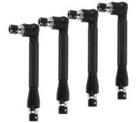 HEALEEP Llave de Tubo en Forma de L de Acero Resistente, Juego de 4 Piezas Doble Cabezal Hexagonal, Herramienta Manual Multiusos para Reparación y Mantenimiento en Espacios Reducidos