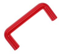 HEALEEP Manija de Baquelita en Forma de U Roscada para Puerta Industrial 1 Pieza, Color Rojo, Centro de Orificios 120 Mm, Tirador de Control para Horno y Equipo Industrial Resistente